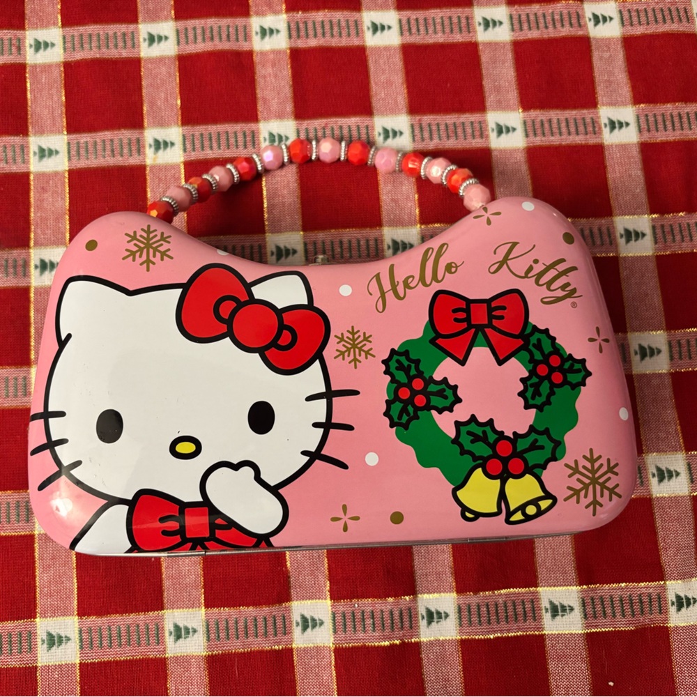 Sanrio Hello Kitty Pink Bag with Red and Green Accents